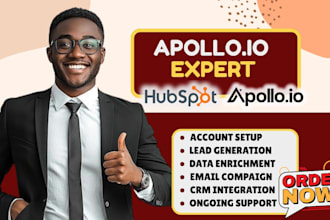 setup clay com, apollo sequences, hubspot crm workflows and automation