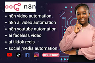 n8n video automation n8n youtube automation n8n ai faceless video ai tiktok reel