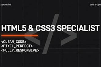 build fast responsive HTML and CSS websites