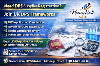 handle dps supplier application and framework submission UK government contracts
