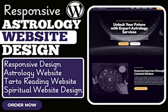 design astrology website tatro reading website spiritual wordpress website