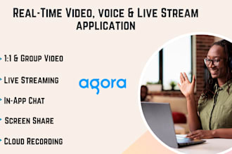 build agora rtc voice ai voice call video call live stream andriod ios web app