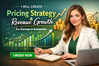 make professional pricing strategy and revenue growth for startups