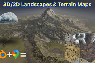 turn your map into 2d or 3d terrain map