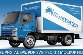 do professional wrap design for your cargo truck or trailer