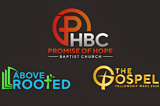 make unique modern church religious or ministry business logo