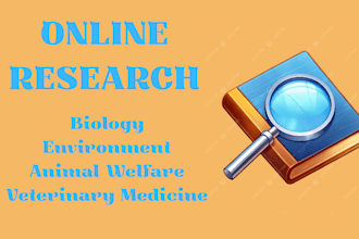 online research in biology, environment, veterinary medicine