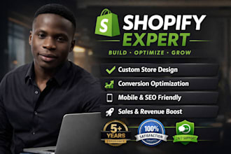 design or redesign shopify store, shopify website, shopify dropshipping store
