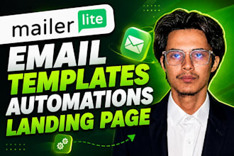 do mailerlite email templates, automations, landing page