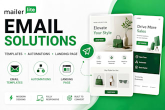 do mailerlite email templates, automations, landing page