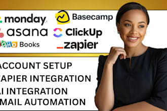 do integration on ghl, hubspot, slack, notion, n8n, typeform, monday with zapier