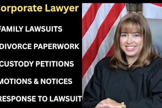 write family law documents, divorce, child custody, petition, motion and drafts