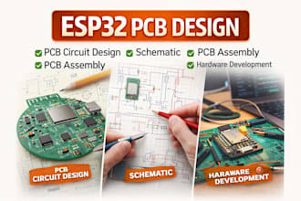 do pcb circuit design, schematic, pcb assembly, hardware development pcb design