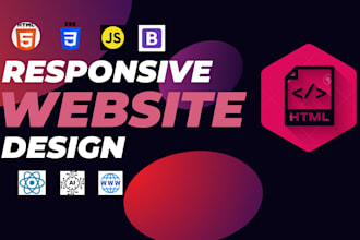 build a responsive modren website for your business