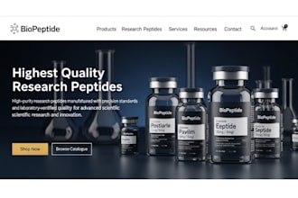do peptide ecommerce website, fda compliant peptide website supplement website