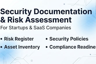 create risk register and security policies for your startup