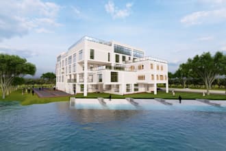 create realistic architectural 3d rendering from 2d floor plans