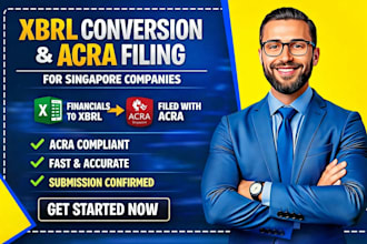 convert financial statements into xbrl and acra filing for singapore companies