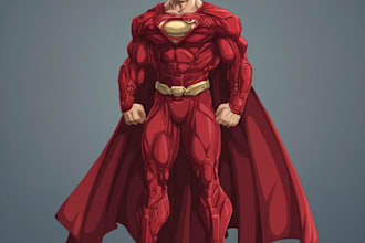 cartoon comic graphic novel series for super hero