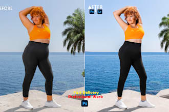 do body slim photo double chin and wrinkles remove edit retouch image
