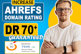 increase your website domain rating dr50 60 70 plus