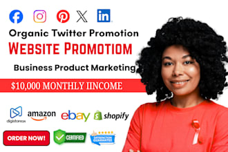 do powerful twitter shoutout and website promotion for crypto and shopify