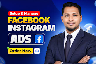 set up and manage facebook ads, fb meta ads,  and instagram ads campaign