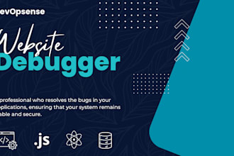 debug your website or web app and fix errors