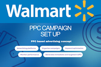 setup, optimize and manage walmart ppc campaigns