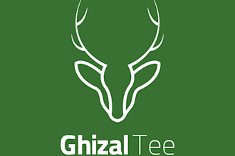 design a creative letter logo using shapes and typography