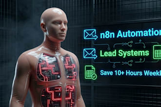 custom n8n automation workflows for business management