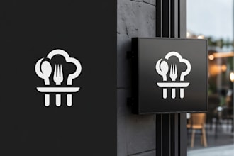 luxury modern minimalist fashion plumbing logo for business