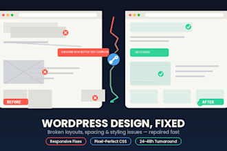 fix wordpress website design issues