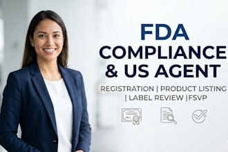 manage fda registration US agent and product compliance for your brand