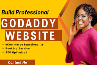develop godaddy website design, redesign godaddy ecommerce website