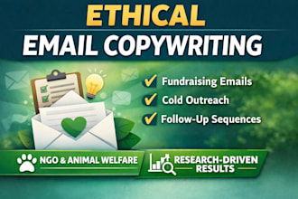 write high converting email copy for your business or ngo