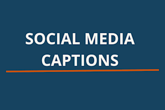 write social media posts and captions