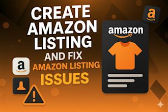 create professional amazon listings and resolve all account issues
