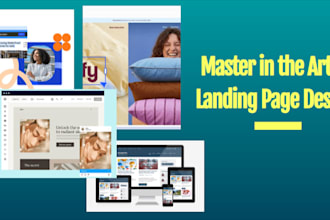 design landing pages in unbounce, instapge, wordpress, wix and any page builder