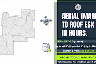 do professional xactimate roof diagram, sketch, residential, commercial