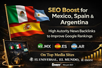 build high da spanish backlinks for spain, argentina and mexico SEO ranking
