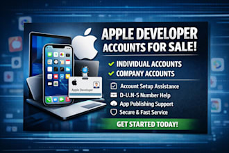 create apple developer accounts for company individual