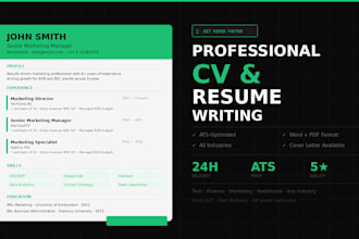 write a professional CV resume that gets you hired
