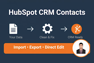 clean your data and manage hubspot CRM contacts