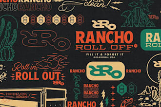 do custom cattle brand cowboy ranch texas western logo and livestock branding