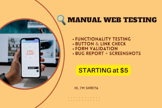 do functionality testing and find bugs in your website