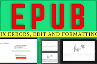 fix errors and format epub for all platforms