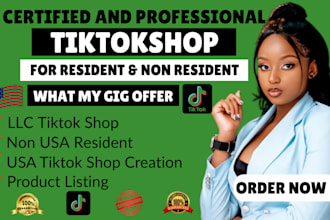 do tiktok llc USA tiktok non residential tiktok shop tiktok shop representative