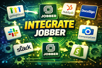 integrate jobber with gohighlevel hubspot docusign companycam slack shopify