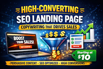 write high converting SEO landing page copy